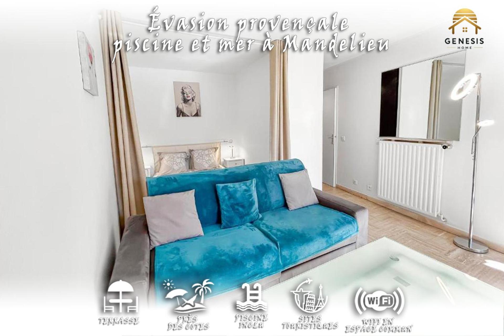 Evasion Provencale - Piscine Et Mer A Mandelieu Ngoại thất bức ảnh