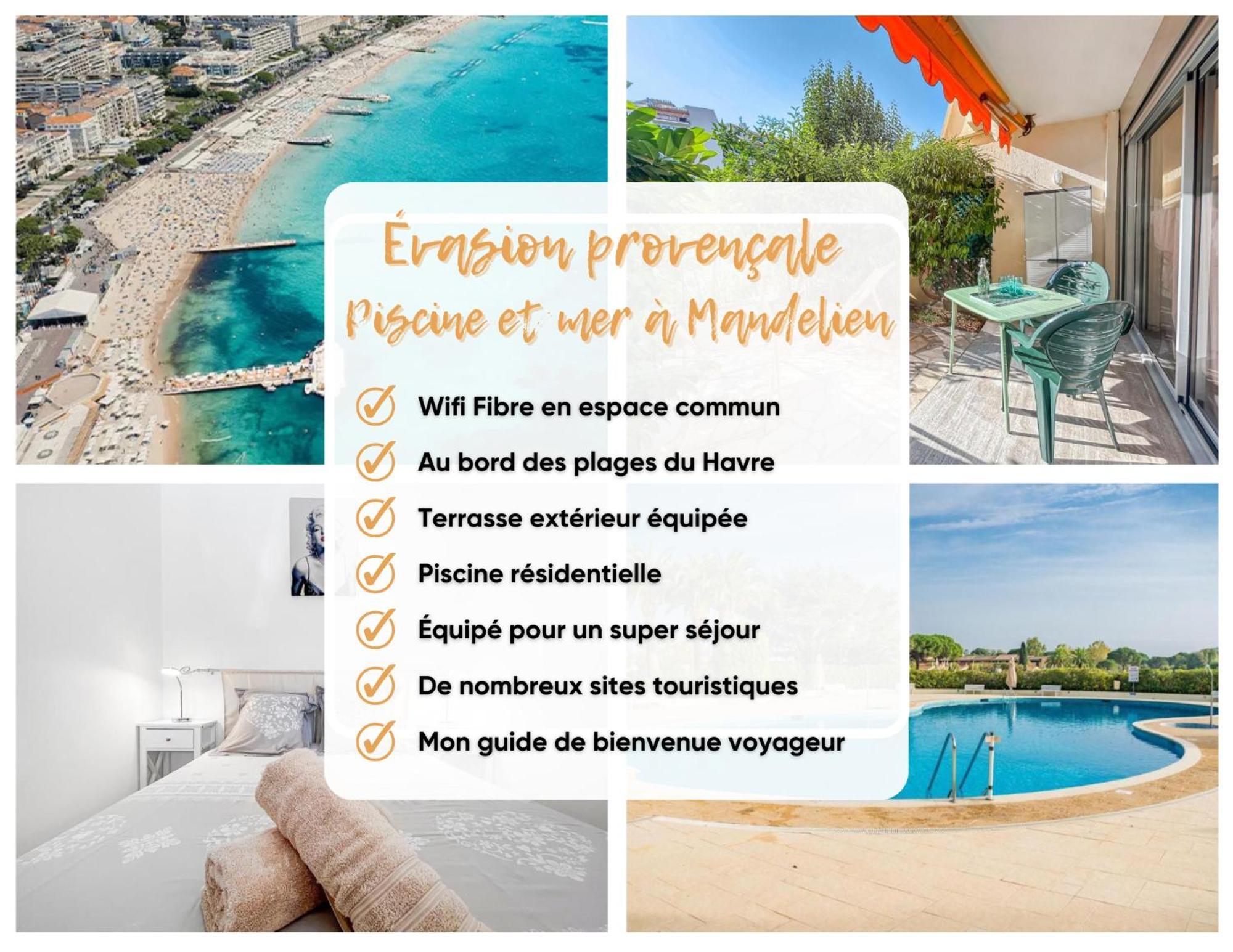 Evasion Provencale - Piscine Et Mer A Mandelieu Ngoại thất bức ảnh